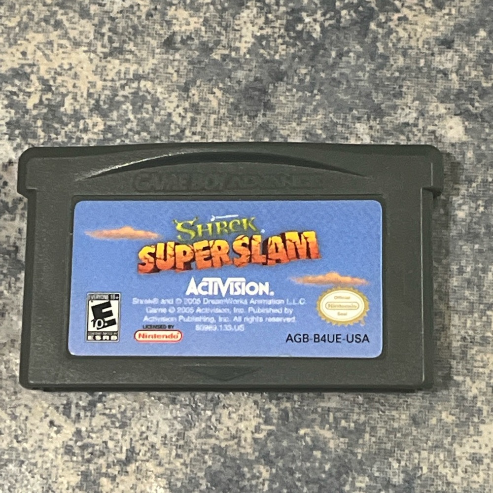 5 for $60 Shrek superslam gameboy advance GBA loose cartridge